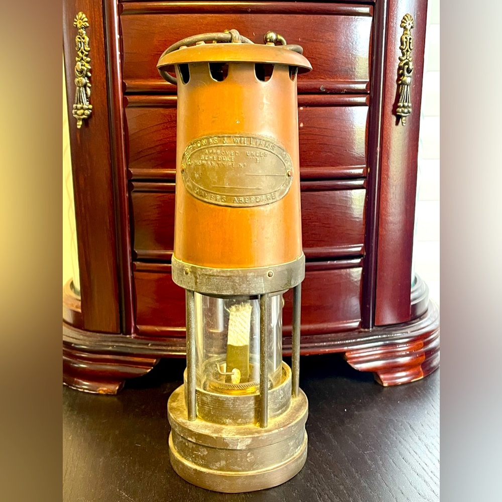 1895 E Thomas & Williams Oil Lamp